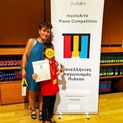 Διάκριση μαθητή πιάνου σε πανελλήνιο διαγωνισμό